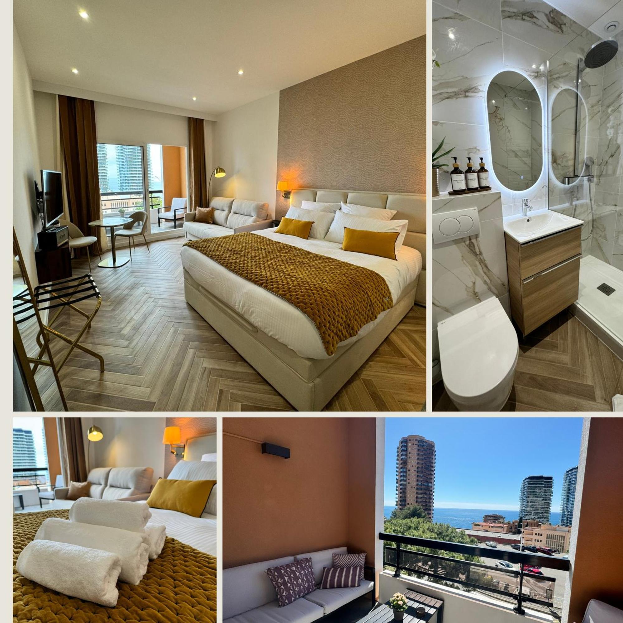 Monaco Border Luxury Suite - Sea View - Pool Beausoleil Esterno foto